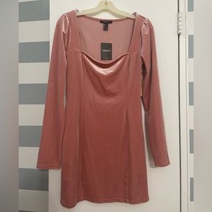 Forever 21 Velvet Pink Mini Dress in Women’s Large